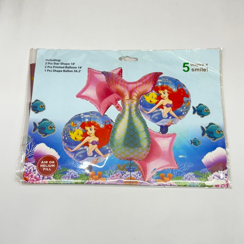 Themes 5 Piece Foil Balloon - Mermaid