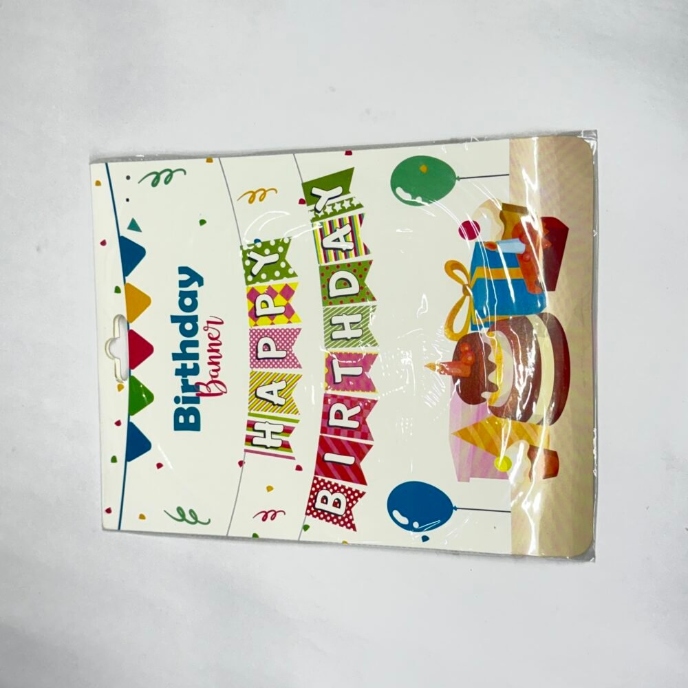 Paper Happy Birthday Banner - 3