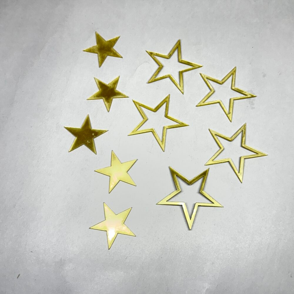 Golden Acrylic Topper (10pcs) - Star