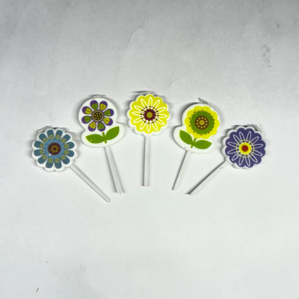 Theme Candles (Pack Of 5) - Flower