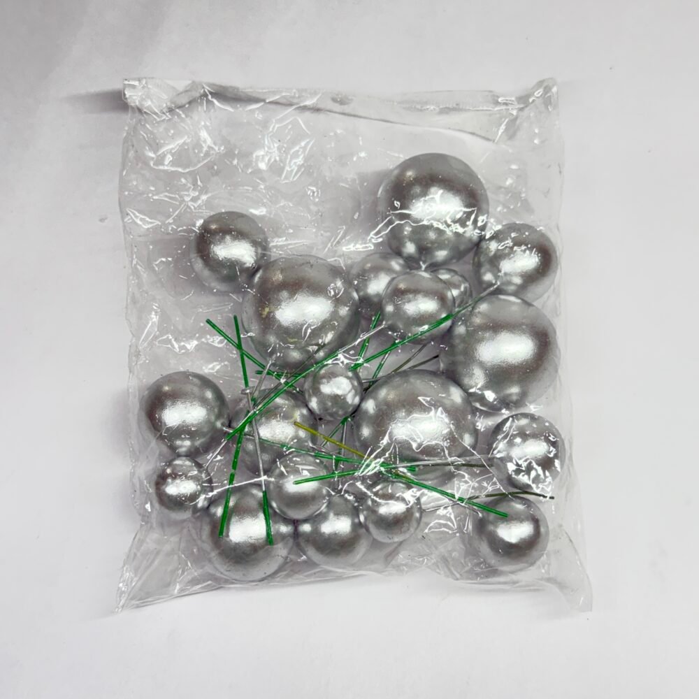 Faux Balls Pack of 20 - Silver