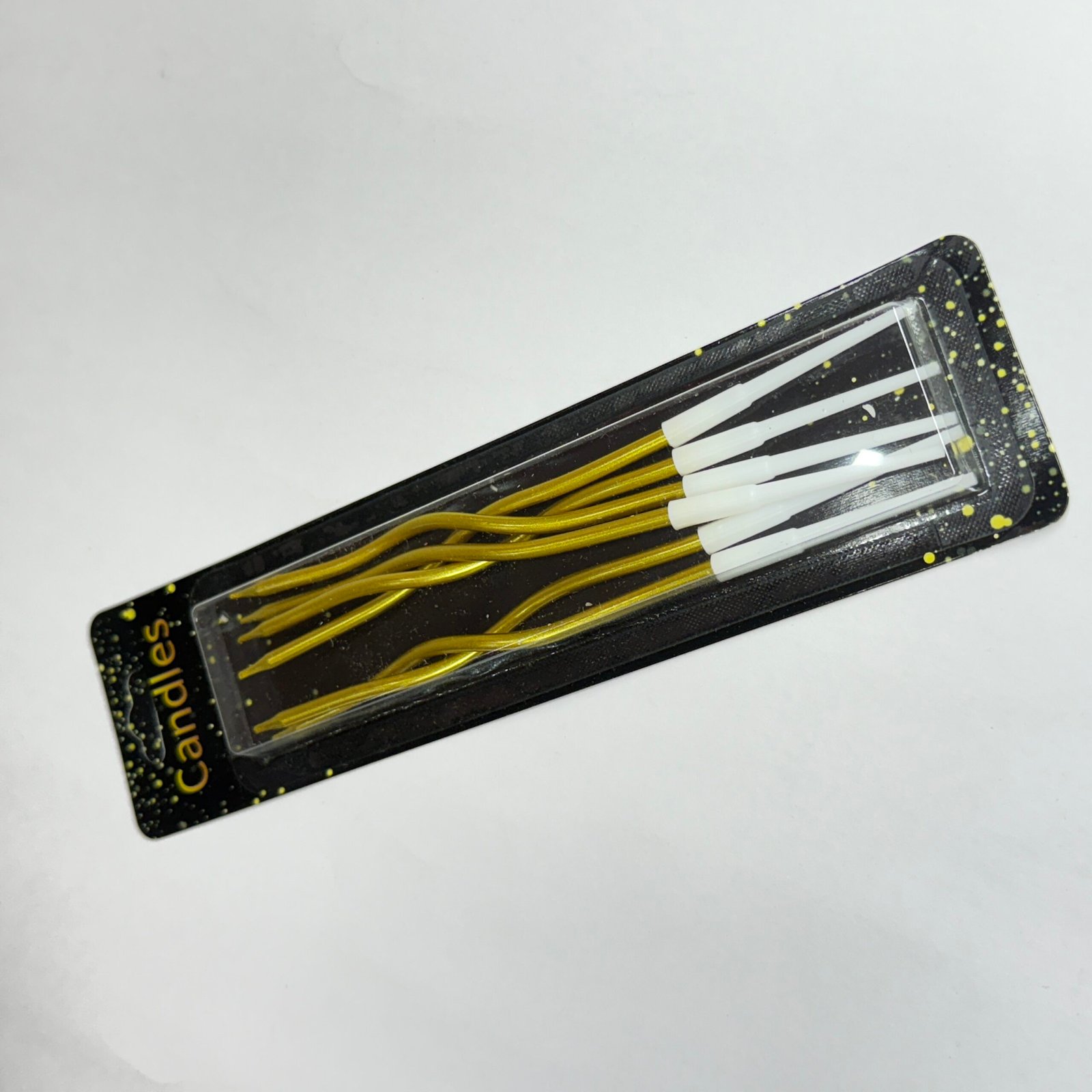 Curly Thin Candles Pack of 6
