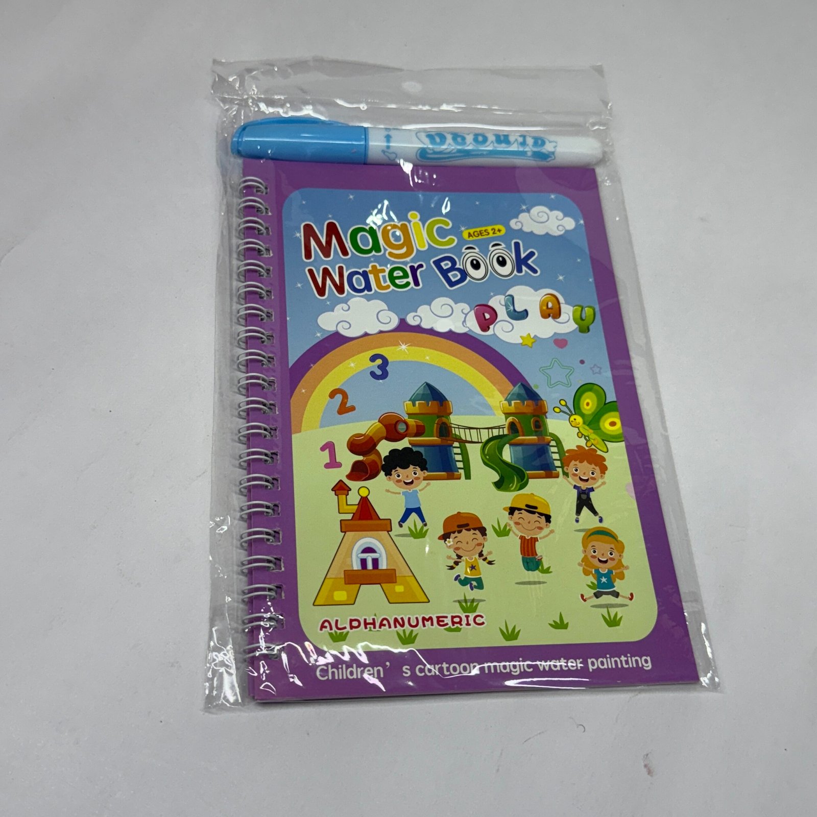 Magic water book with doodle pen