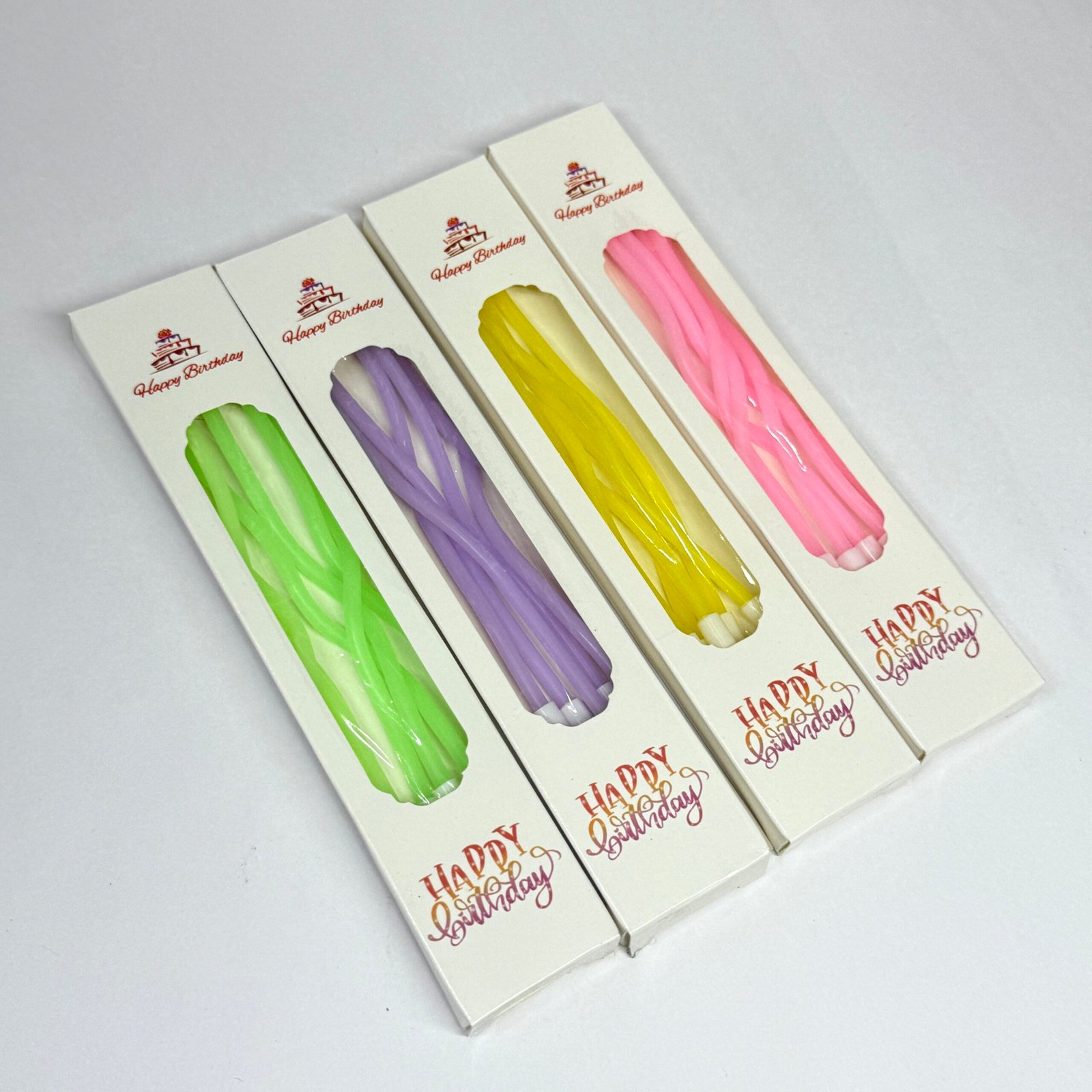 Pastel Curly Candles (Pack Of 6) - Image 2