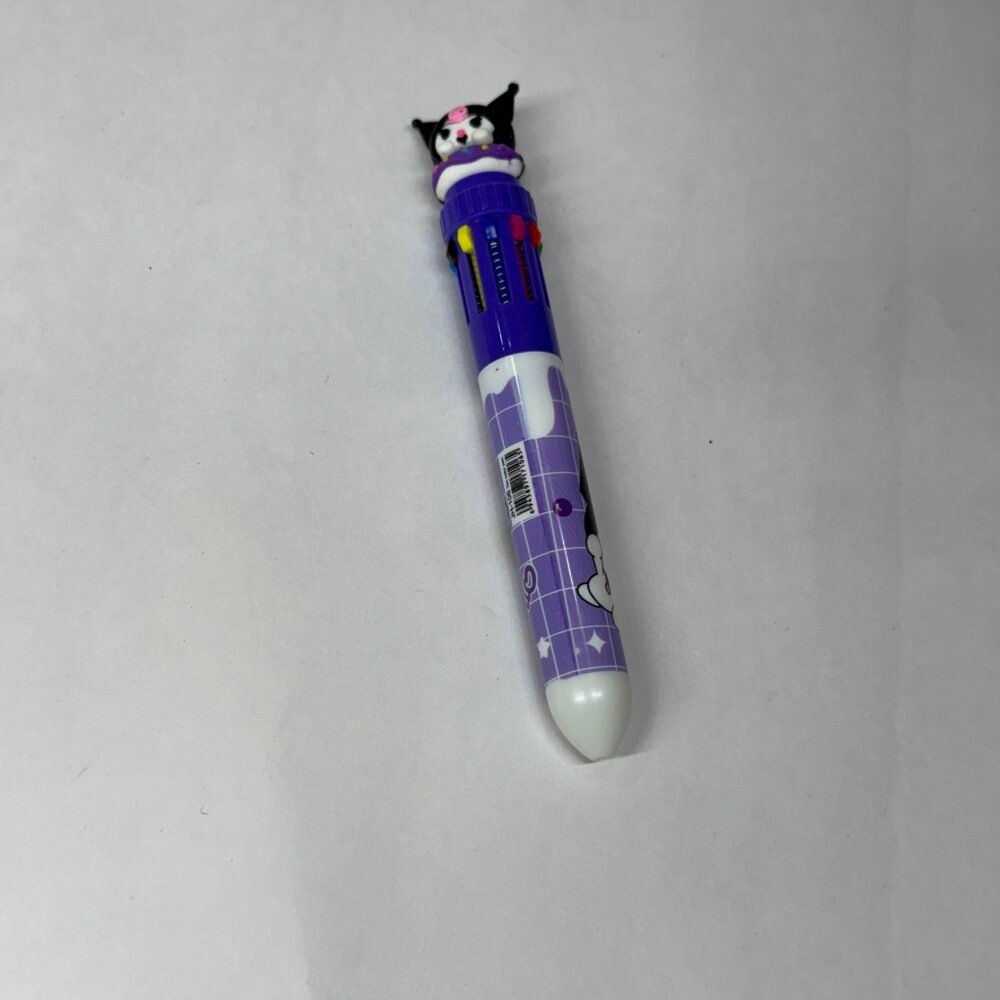 Kuromi Multicolour Pen - Black- Blue