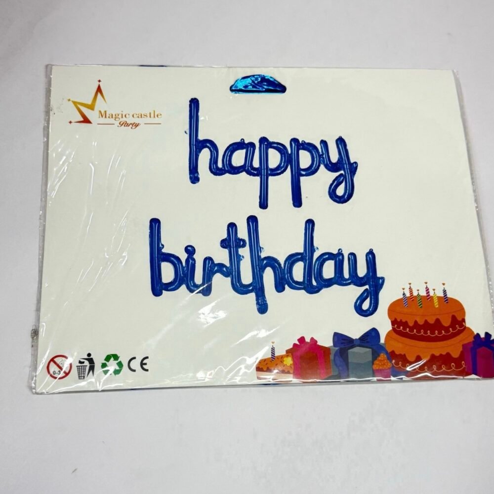 Happy Birthday Foil Ballon - Blue