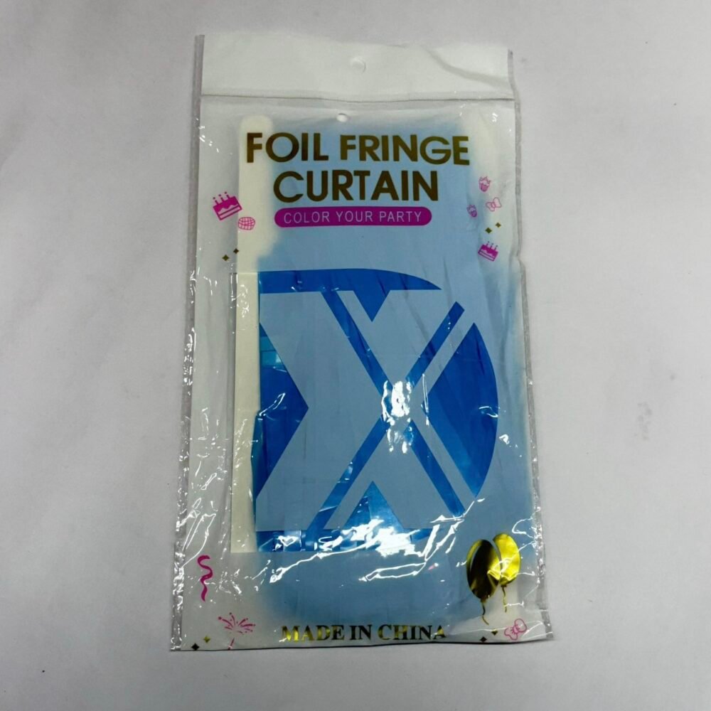 Fringe Curtain - Blue