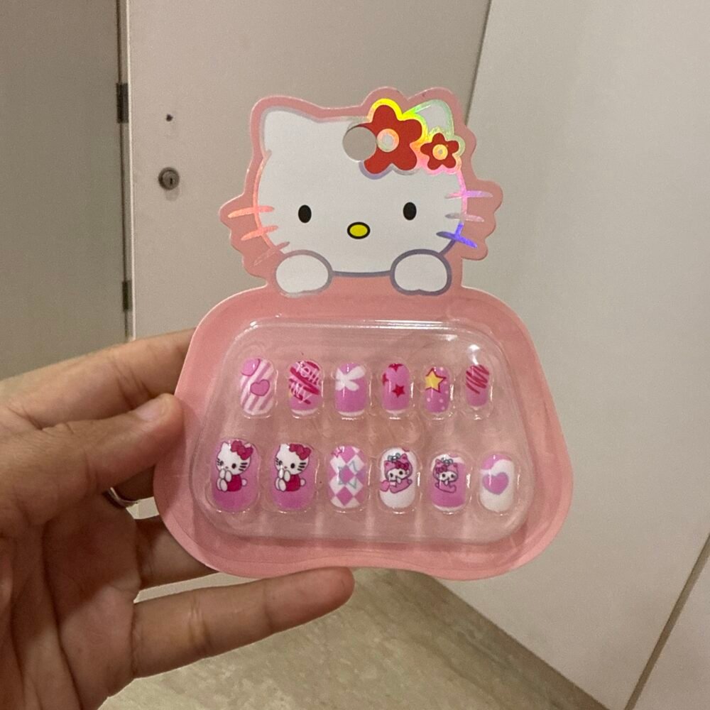 Kids Stick-On Nails - Peach