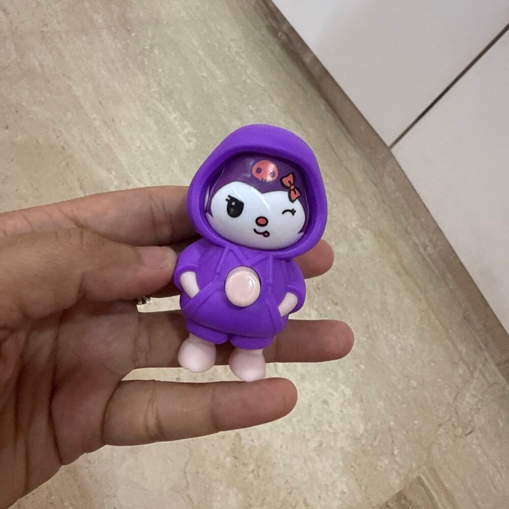 Face Changing Doll Key Chain - Purple