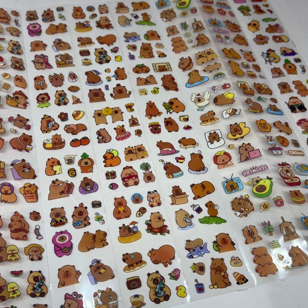 Kawaii Stickers (Single Sheet) - Capybara