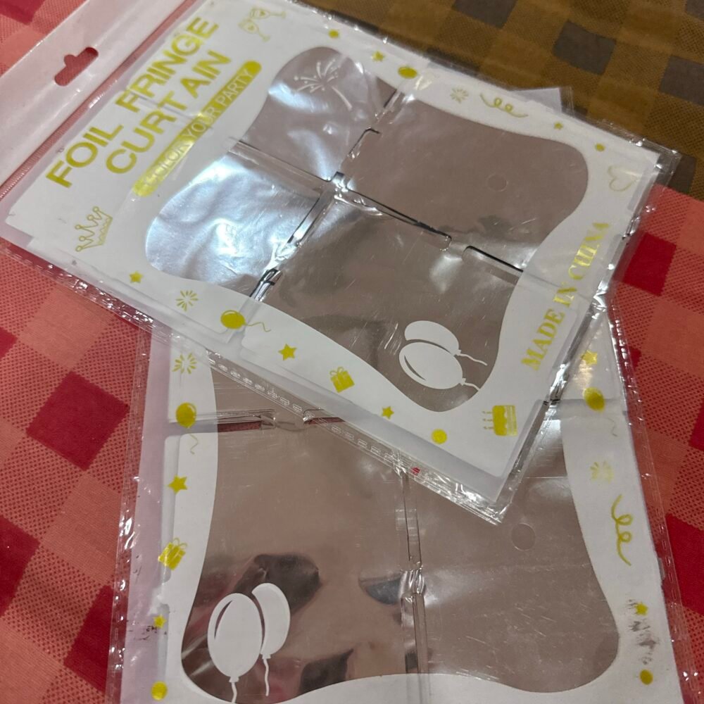 Box Foil Curtain - Silver