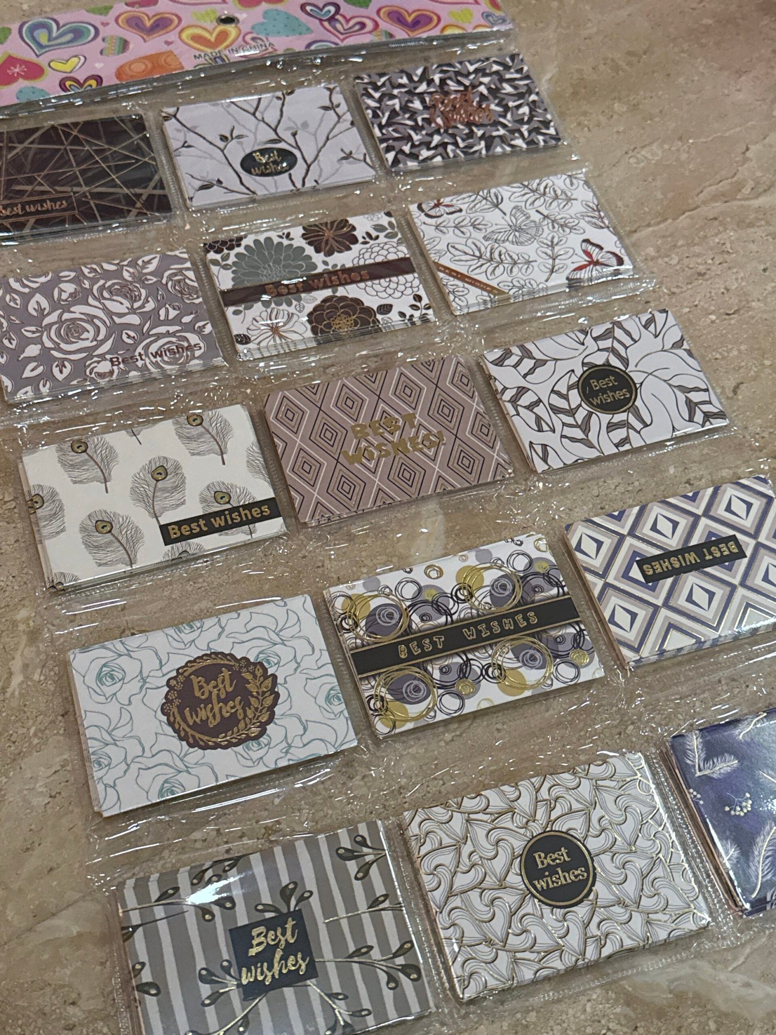 Best wishes greeting card