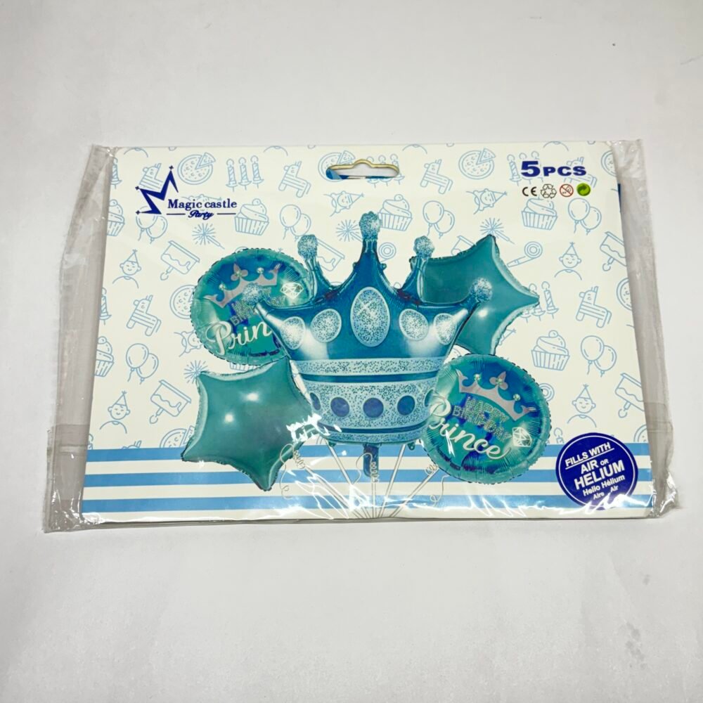 Foil Balloons set (5pcs) - Blue