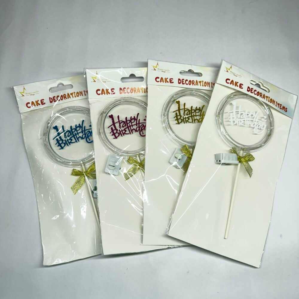 Happy Birthday Topper With Light