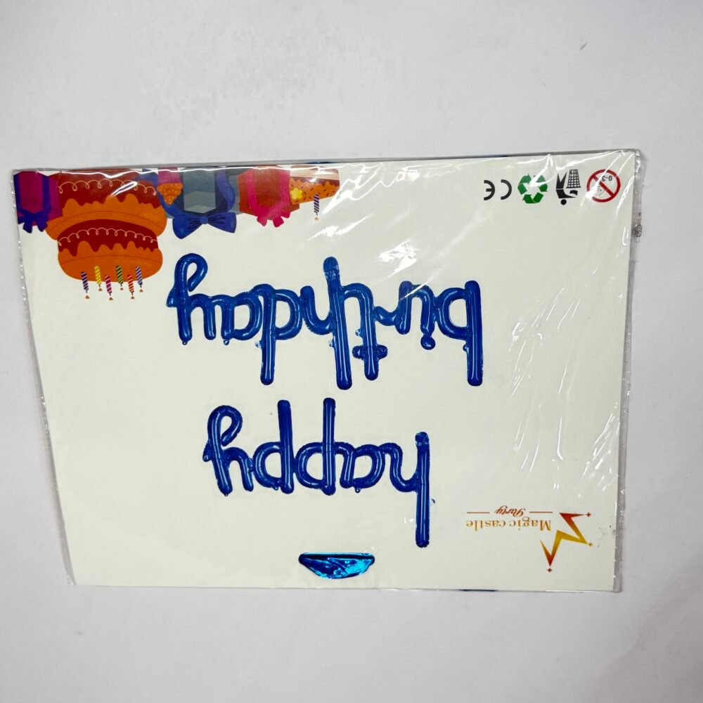Happy Birthday Foil Ballon - Blue