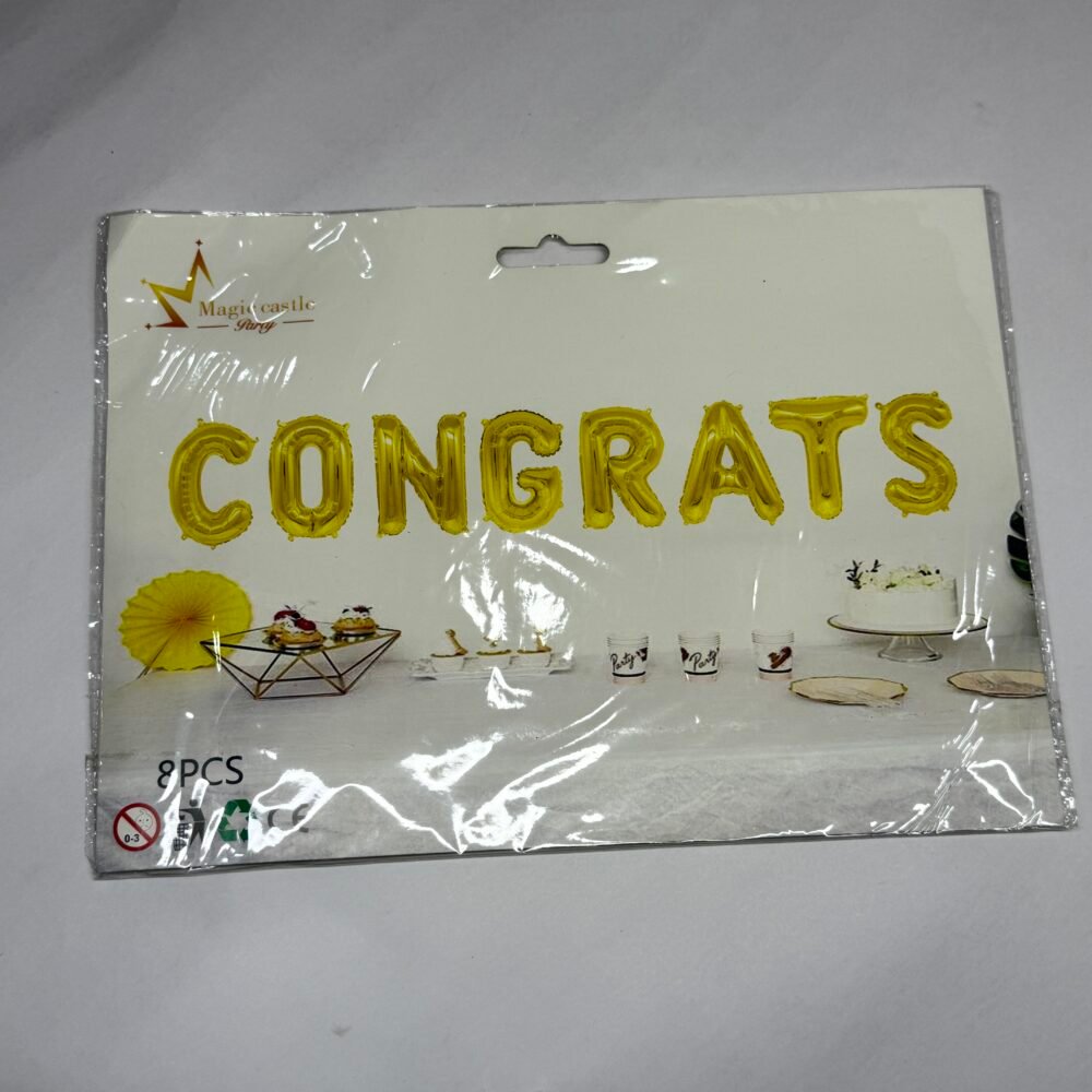 Welcome Foil Balloon Banner - Congrats