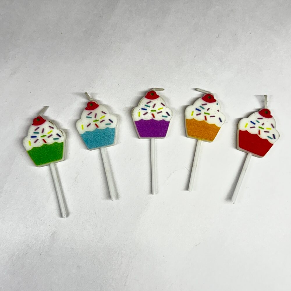 Theme Candles (Pack Of 5) - Cupcake