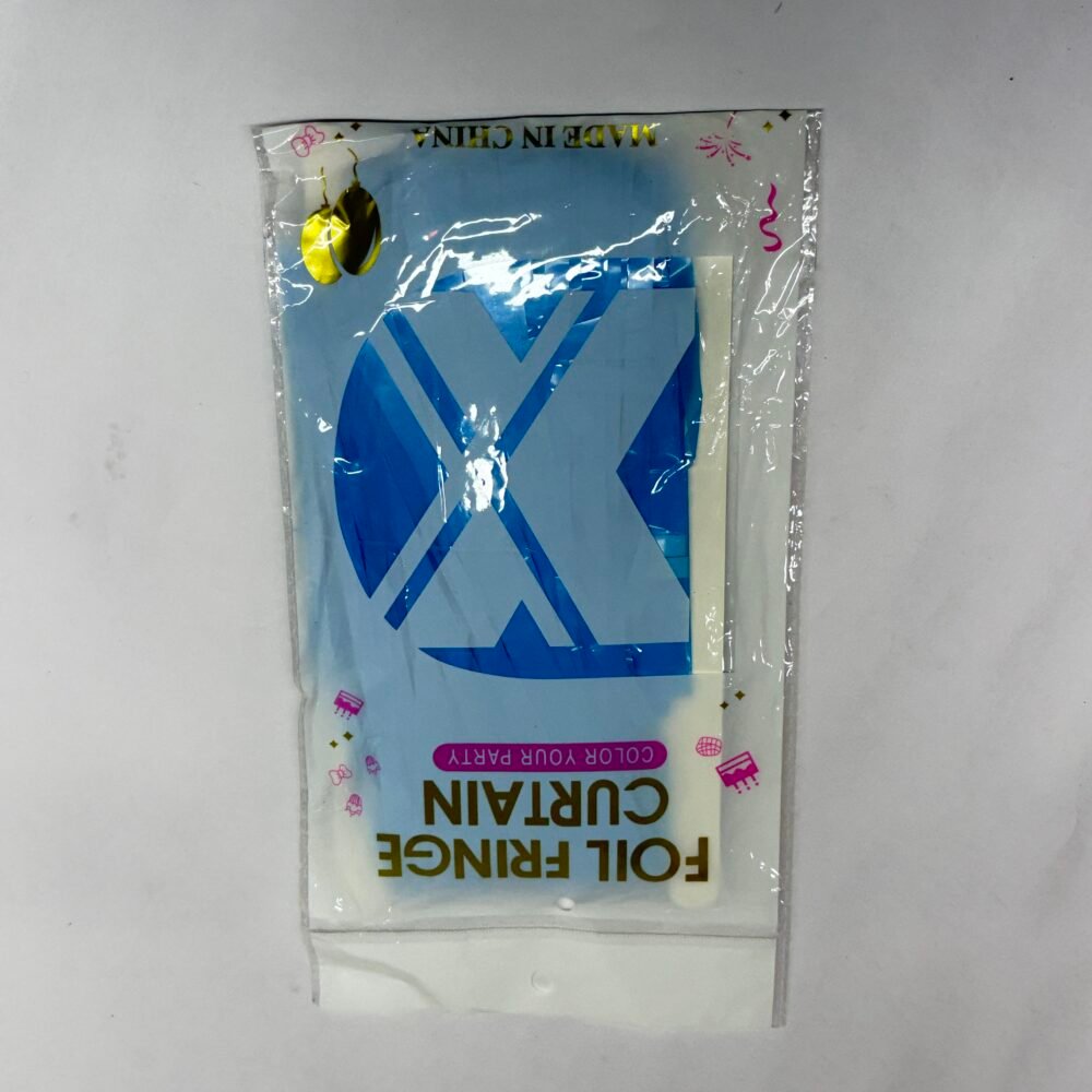 Fringe Curtain - Blue