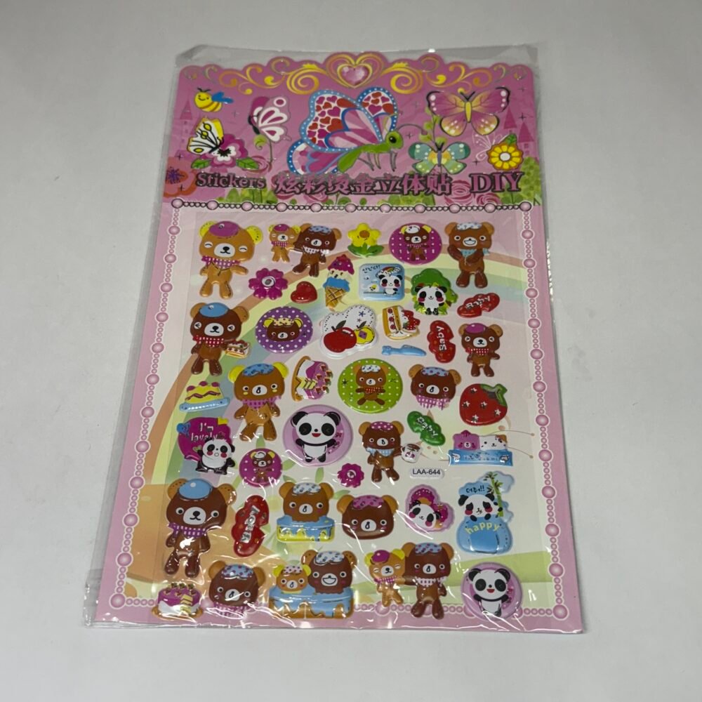 3D Stickers - Panda Bear