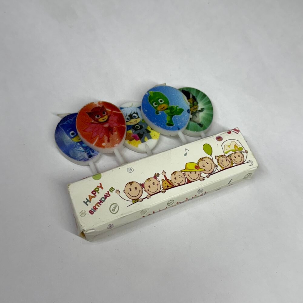 Theme Candles (Pack Of 5) - Superheros