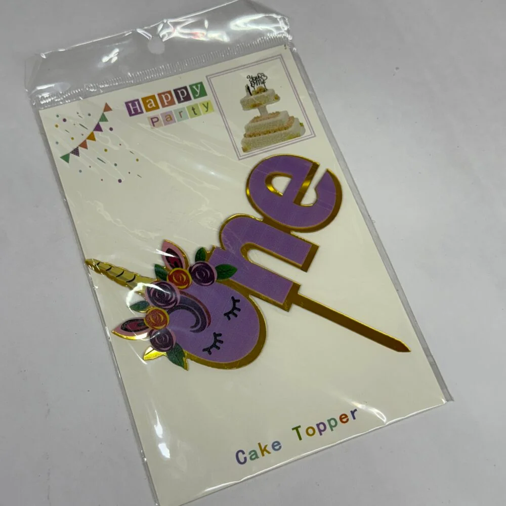 One Cake Topper