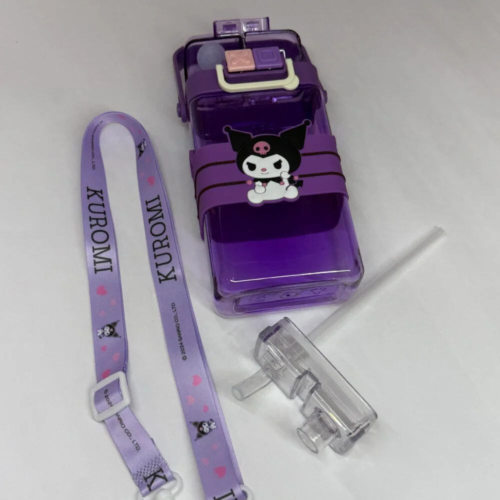 Dual Sipper Water Bottle (520 ml) - Purple