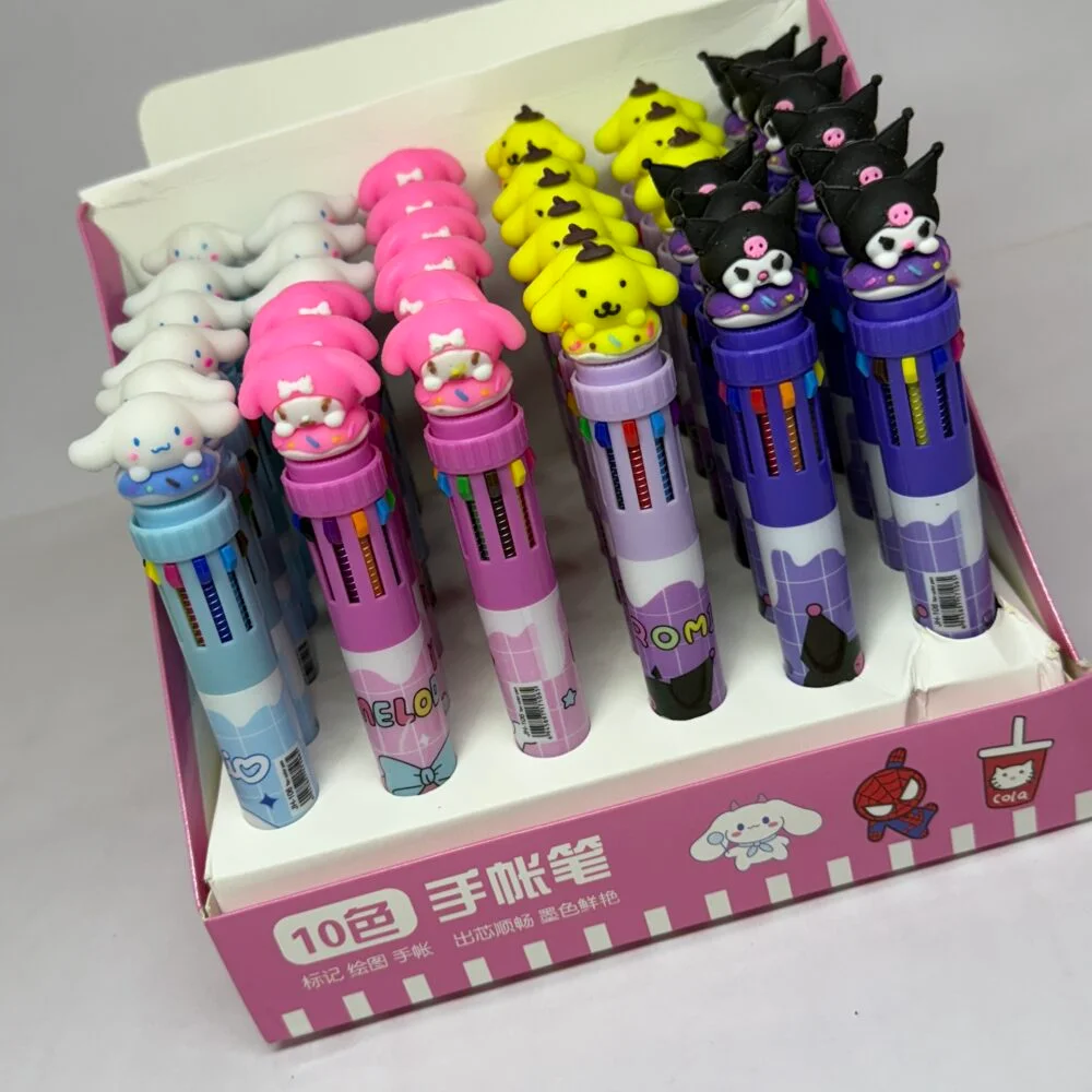 Kuromi Multicolour Pen - Pink