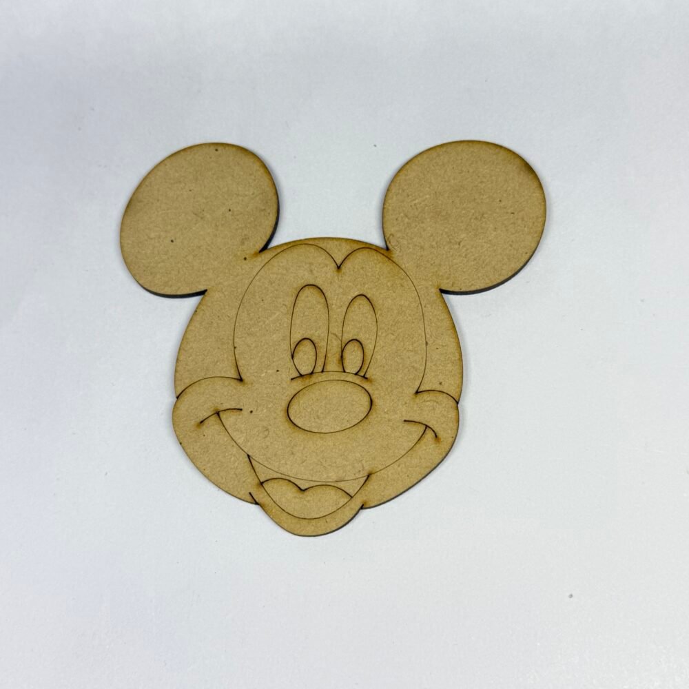 DIY Wooden Cartoon Painting Craft Kit With Paint And Brush - Mickey